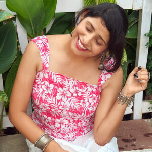 Pink Blossom Lace-Back Kurti